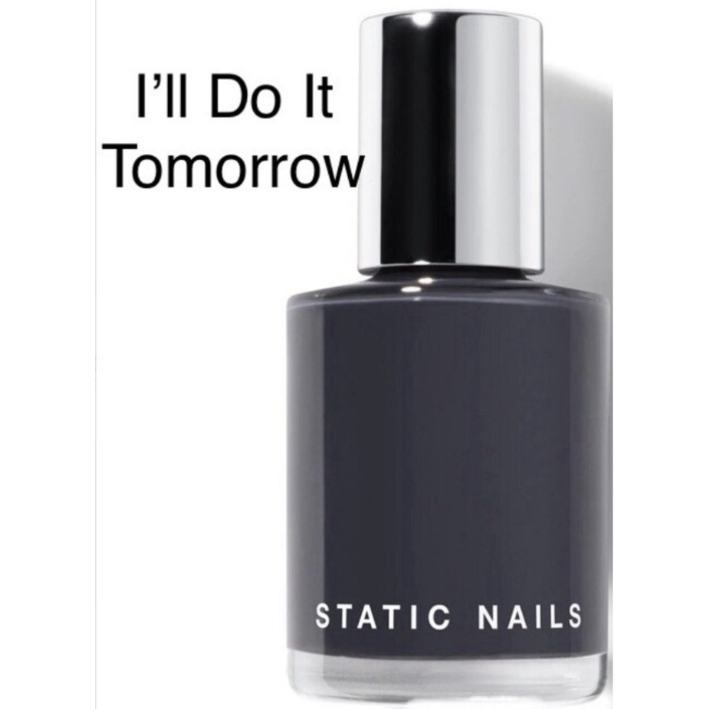 Static Nails‎ Liquid Glass Nail Lacquer Full Coverage 12ml .41oz DO IT TOMORROW